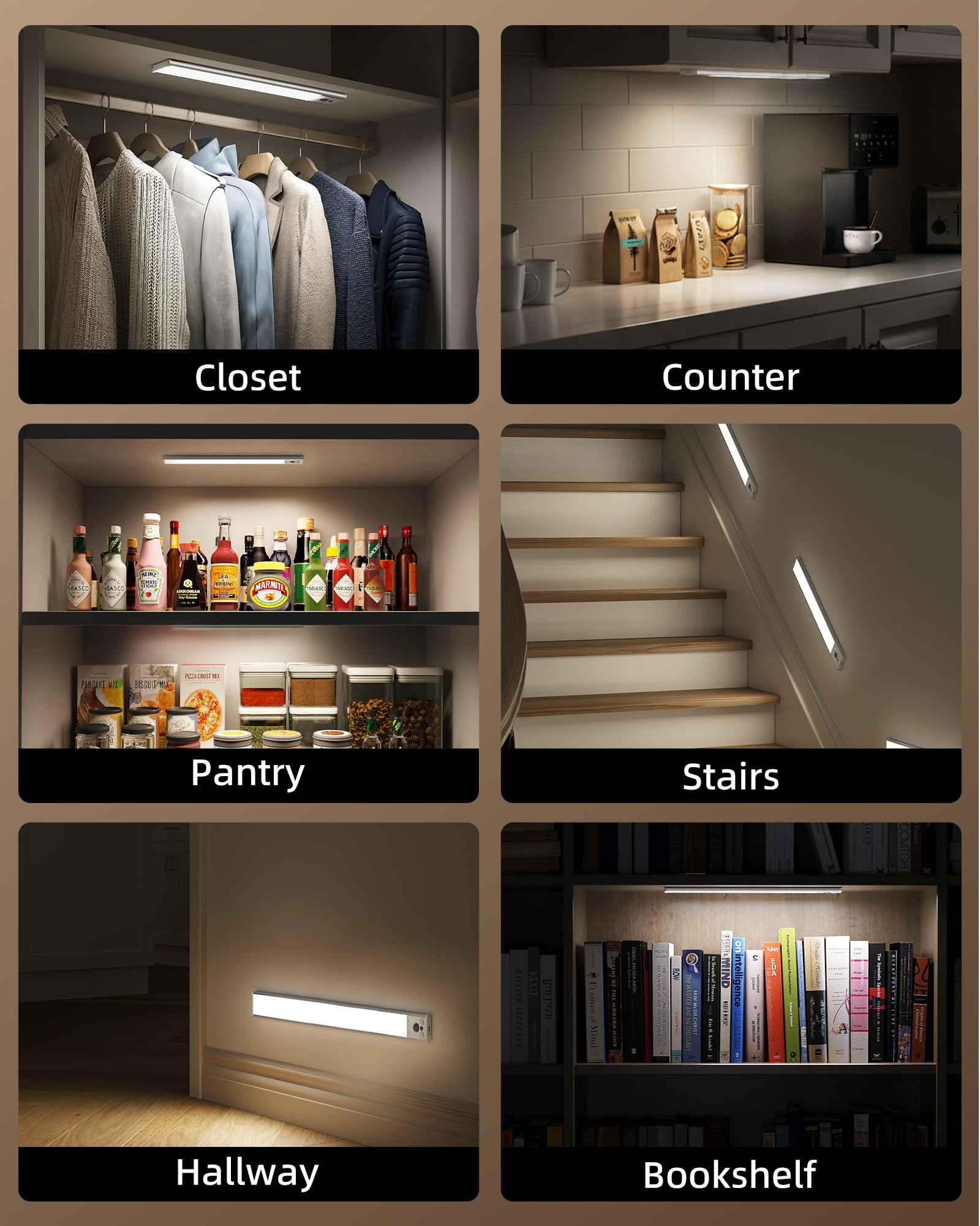EZVALO 16.5-inch kitchen cabinet light with slim profile
