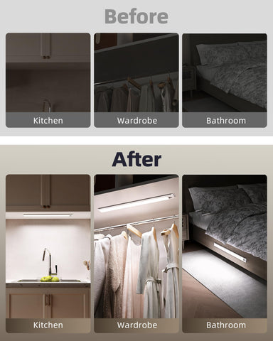 EZVALO lighting ideal for kitchen, closet, or garage spaces.