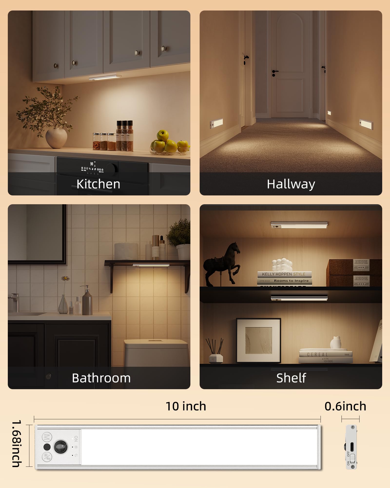 EZVALO kitchen and stairs lighting brightens dark corners for safer, easier navigation.