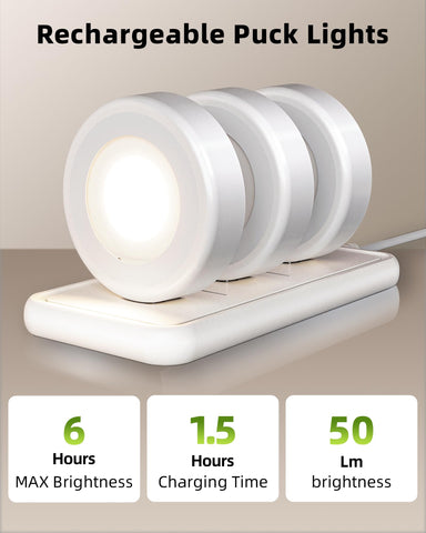 EZVALO puck light offers warm to cool color options for mood lighting