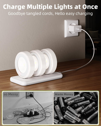 EZVALO puck light provides 50 lumens for clear visibility