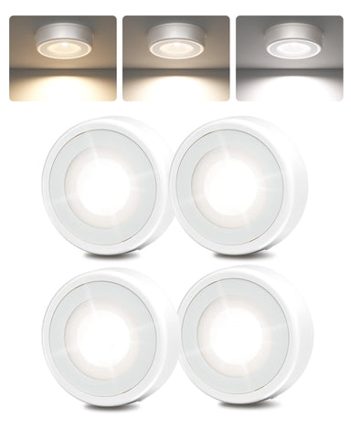 EZVALO puck light shows compact 2.5-inch size for tight spaces.
