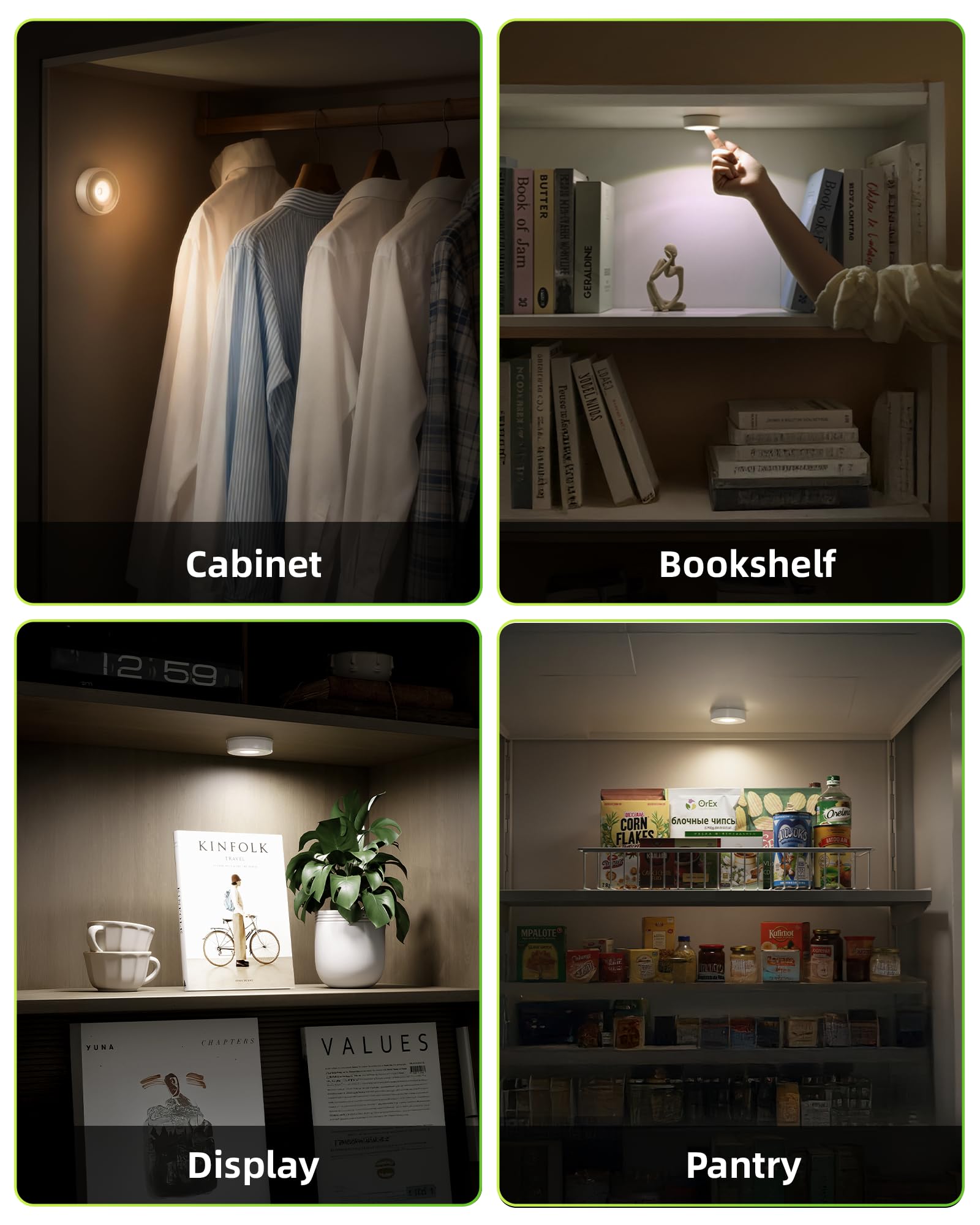 EZVALO lights shown as a 6-pack ready for various rooms