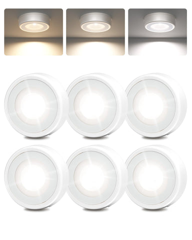 EZVALO LED Puck Lights with USB recharge for easy, mess-free lighting.