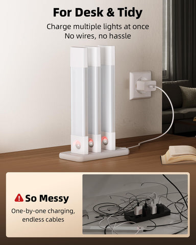 EZVALO adhesive option sticks to flat surfaces without screws