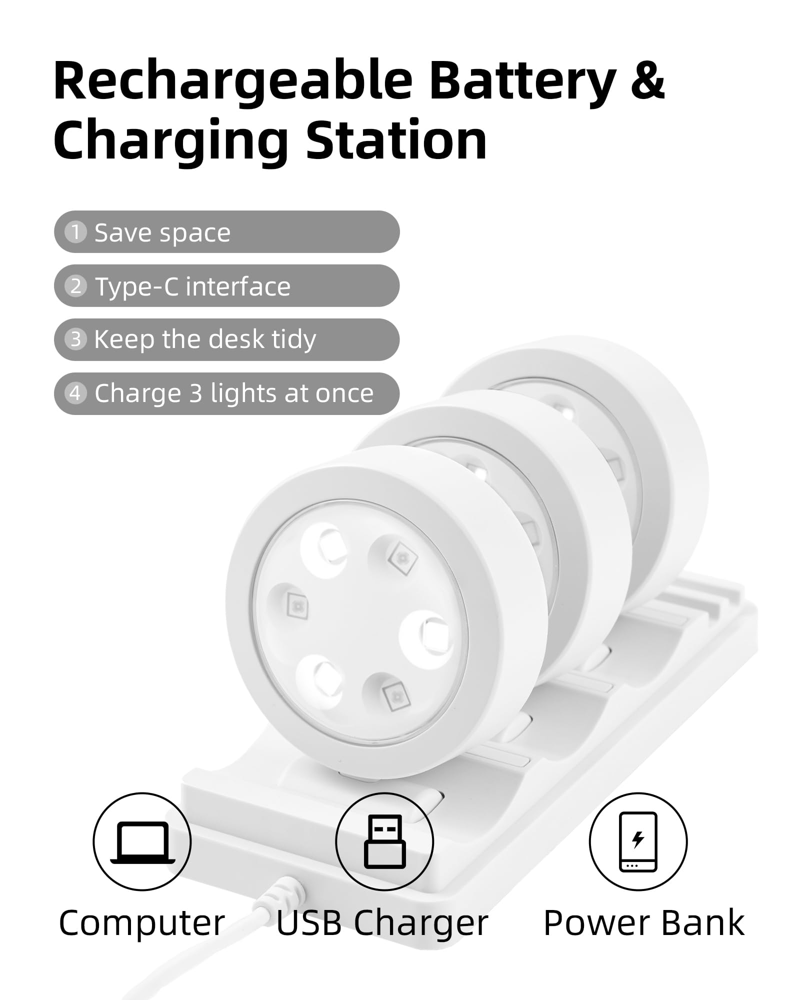 EZVALO magnetic poster light attaches securely for easy wall mounting
