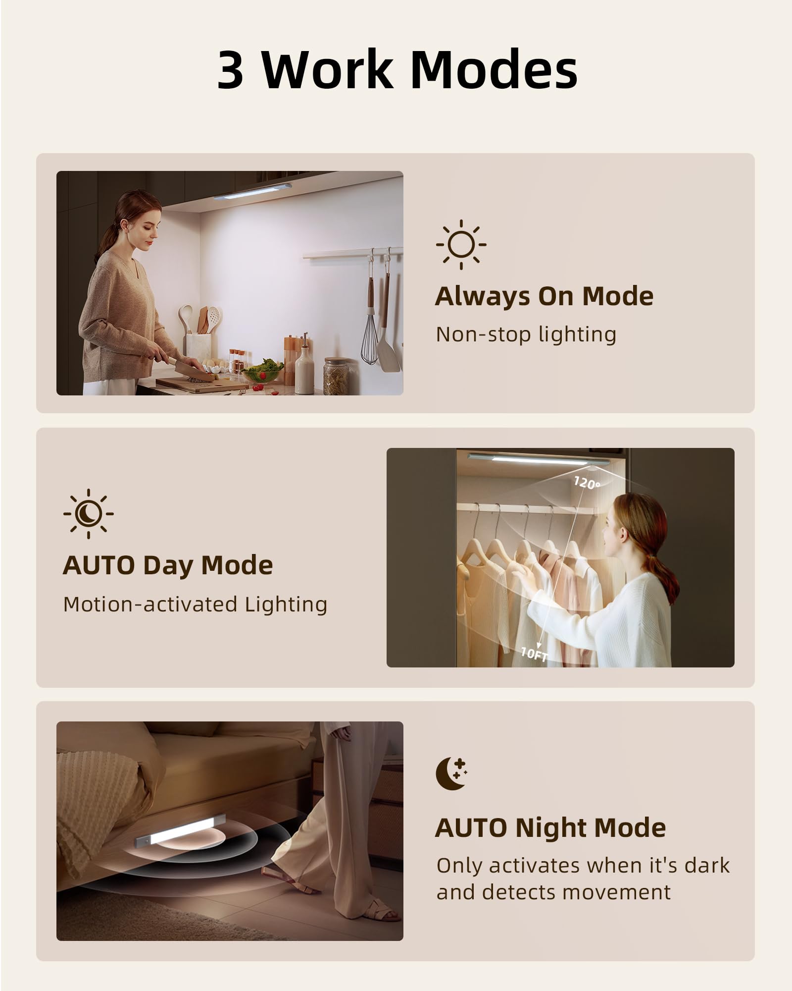 EZVALO memory-enabled dimming from 10% to 100% for personalized brightness