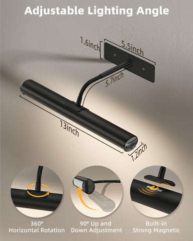 EZVALO modern black art lighting complements living rooms and hallways