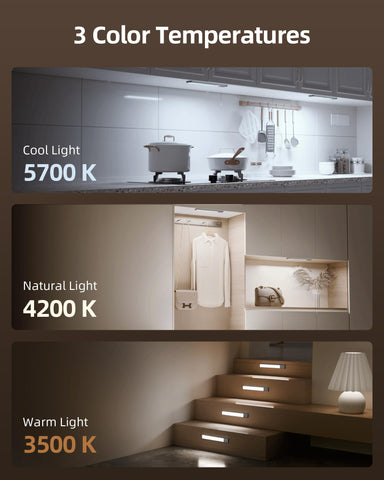 EZVALO motion sensor light in Auto mode detects movement for hands-free use