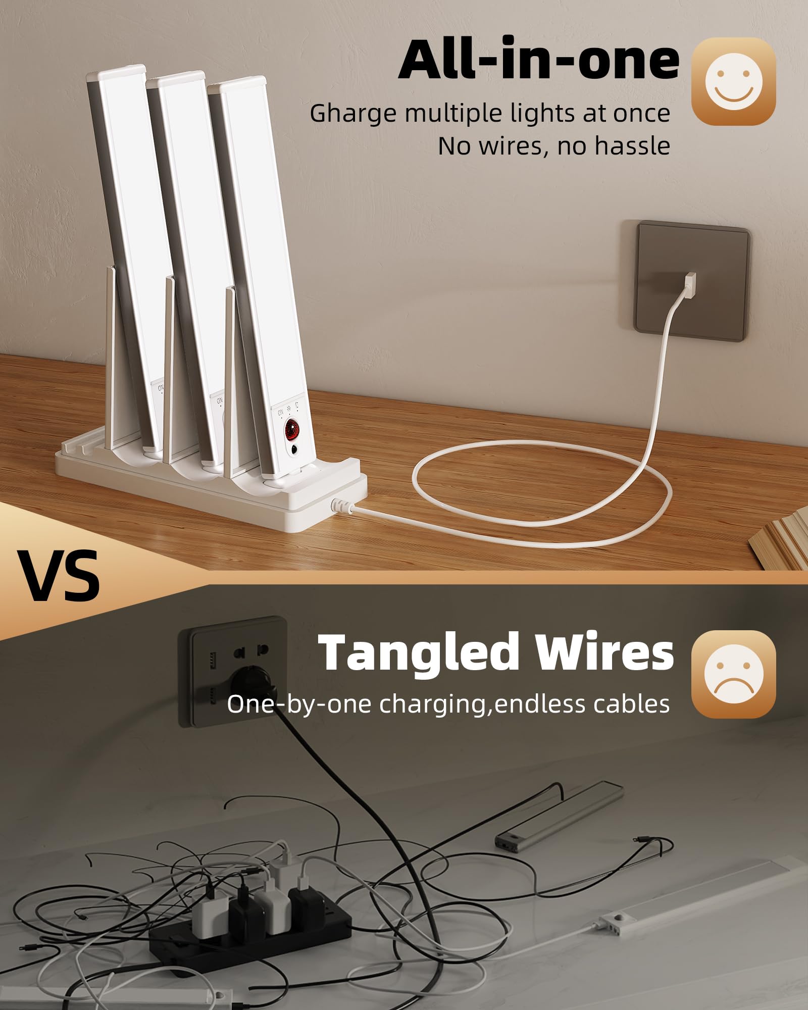 EZVALO motion-sensor light detects presence for instant pantry illumination.