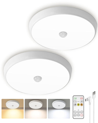 EZVALO motion sensor light indoors 2-pack provides wireless lighting for closets and hallways.