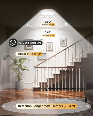 EZVALO motion sensor light remote control for convenient adjustments from anywhere.