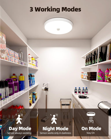 EZVALO night motion mode activates in low light for dark spaces
