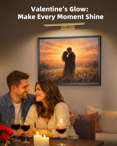 EZVALO picture light uses magnetic mounting for quick, tool-free installation.