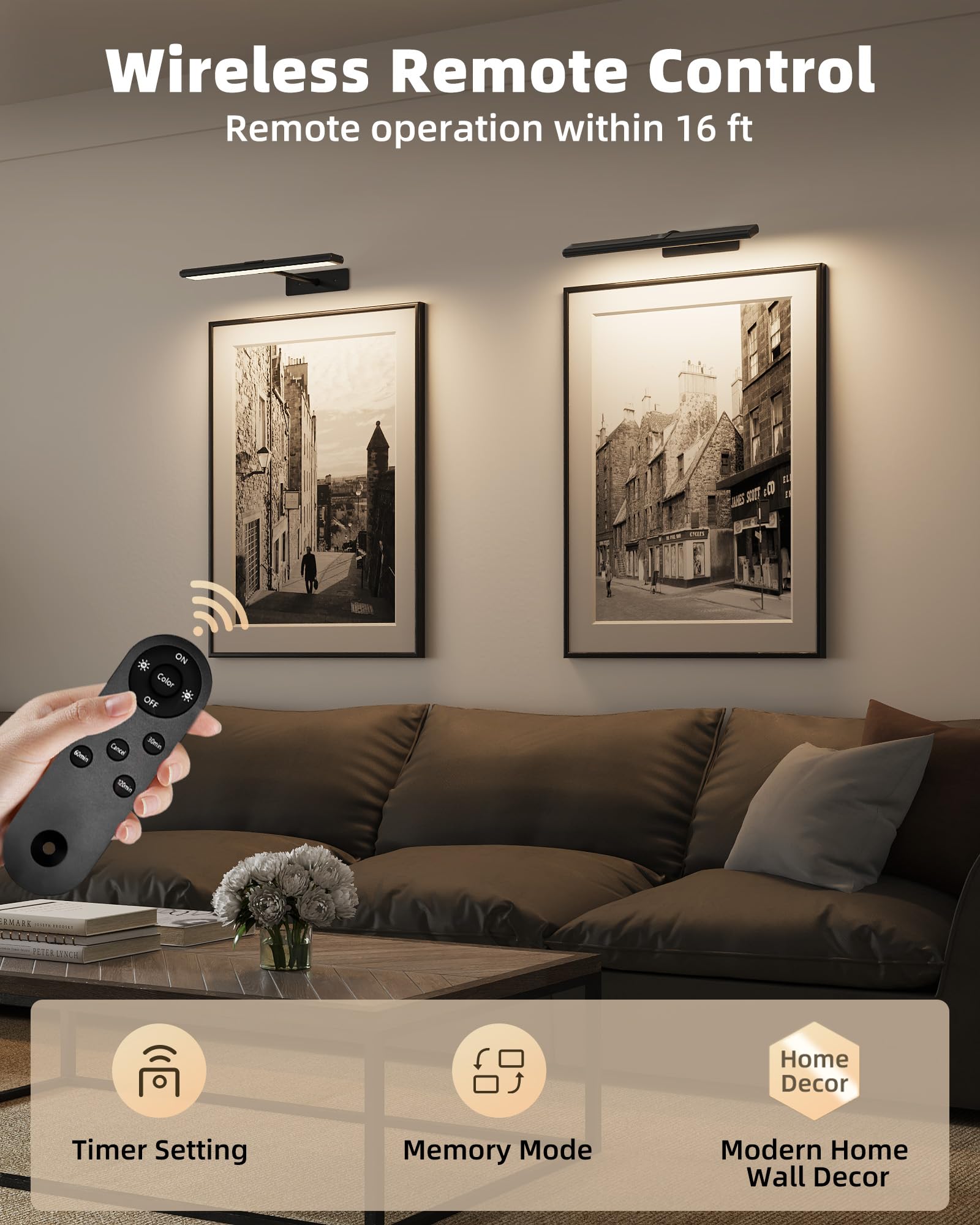 EZVALO three-color-temperature settings to match art mood.