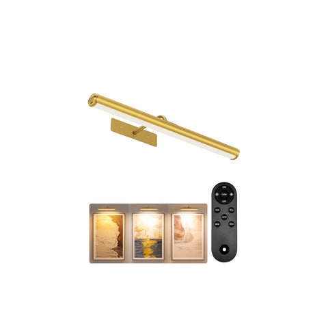 EZVALO picture light on wall delivering even 16-inch coverage for artwork