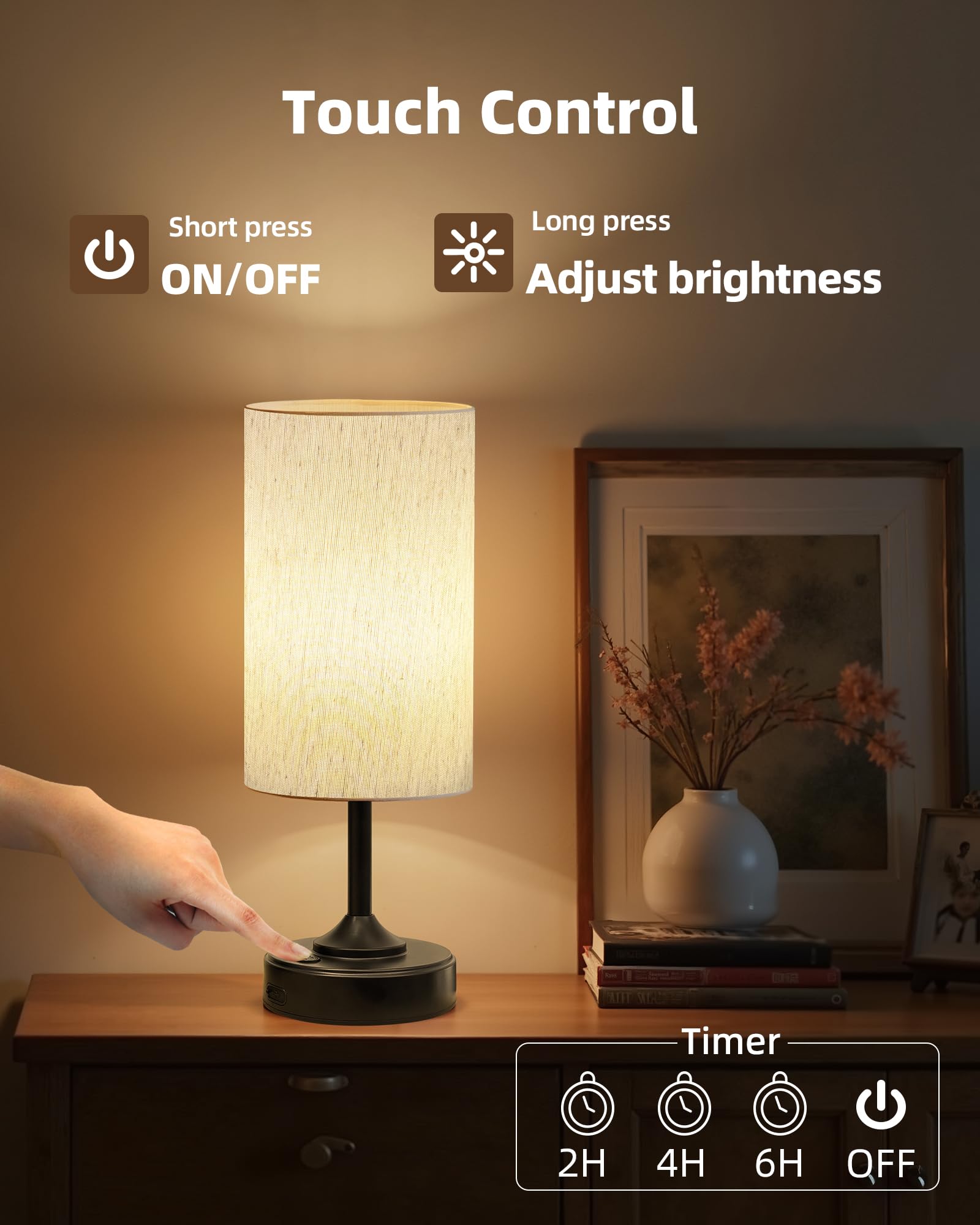 EZVALO portable lamp base with non-slip stability