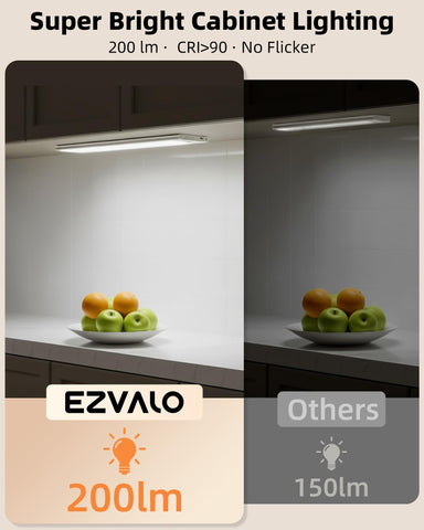EZVALO rechargeable 5000mAh battery light lasts days between charges
