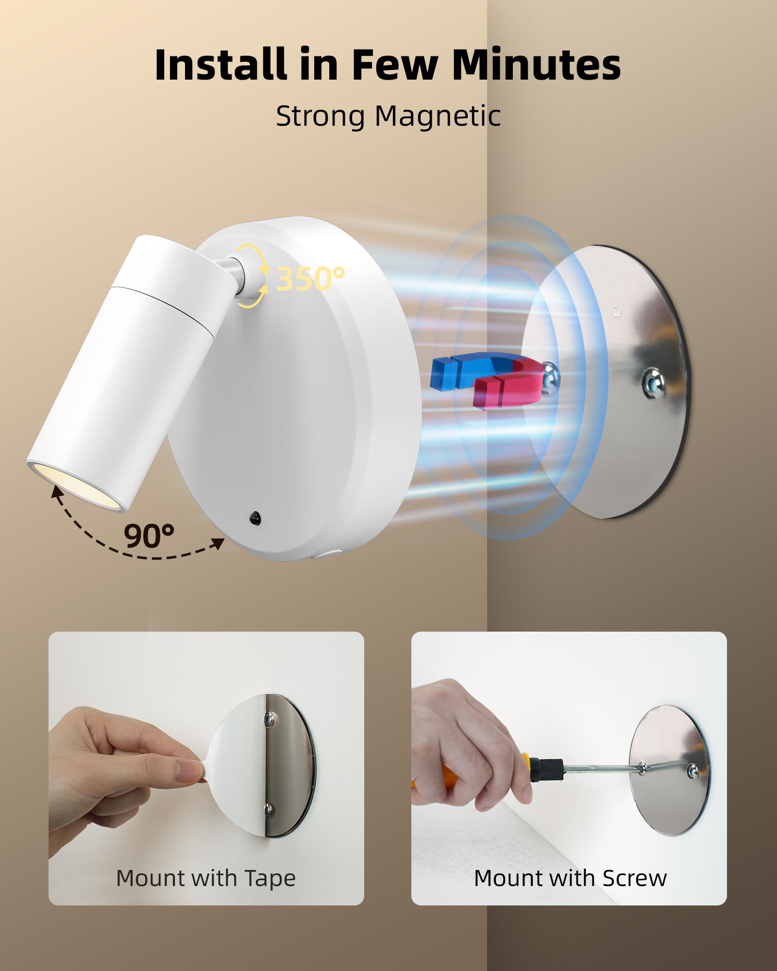 EZVALO white four-pack providing versatile indoor accents.