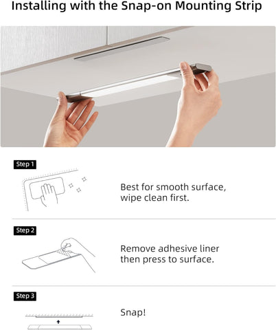 EZVALO ultra-thin anodized aluminum body fits tight spaces.
