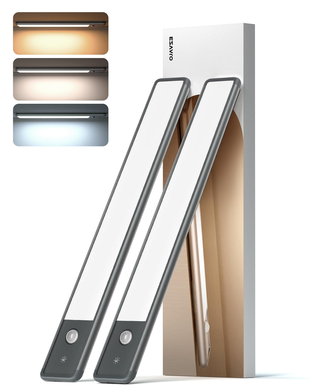 EZVALO under-cabinet light with 98 LEDs provides bright task lighting for kitchens