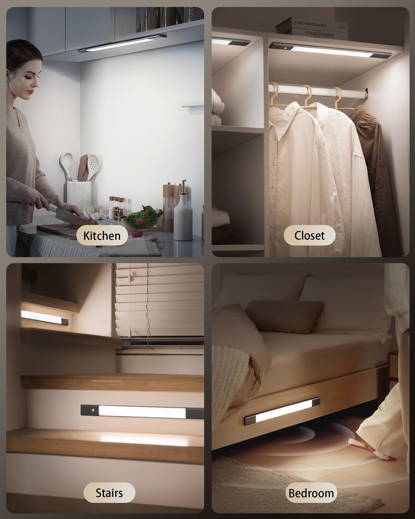 EZVALO includes magnetic adhesive pads for versatile installation on non-metal surfaces.