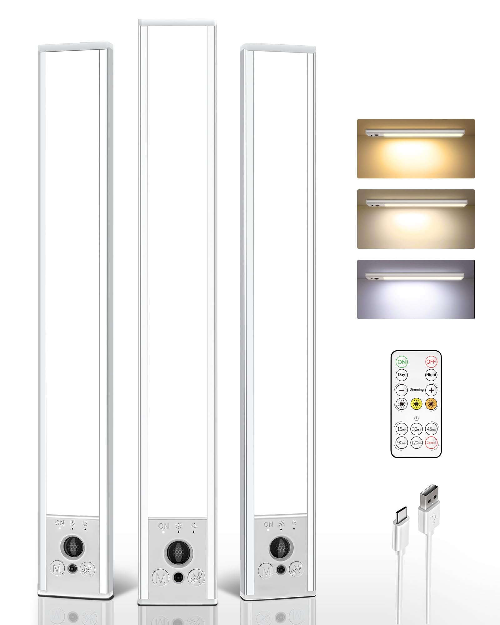 EZVALO under cabinet light with magnet mount for easy kitchen illumination