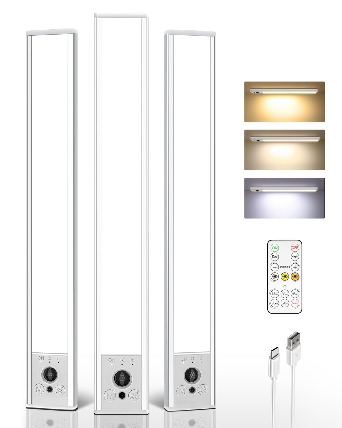 EZVALO under cabinet light with magnet mount for easy kitchen illumination