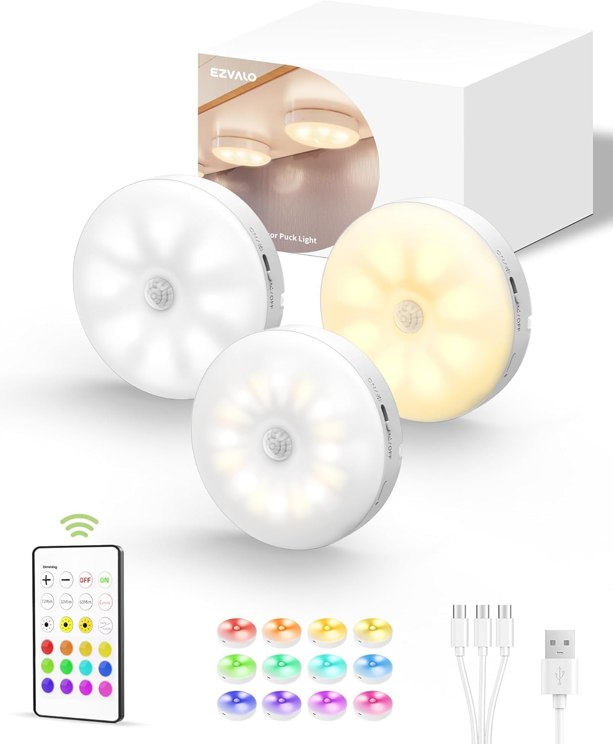EZVALO under-cabinet light with remote for convenient kitchen task lighting