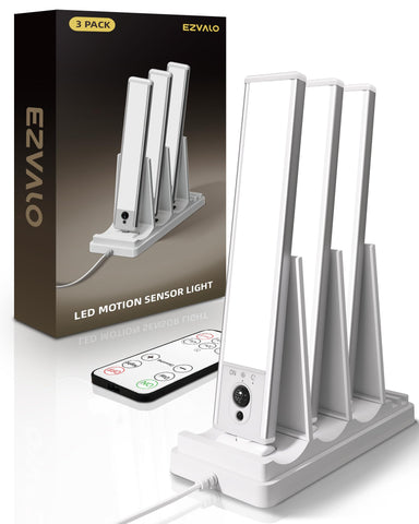 EZVALO under-cabinet lighting with charging dock brightens countertops at night
