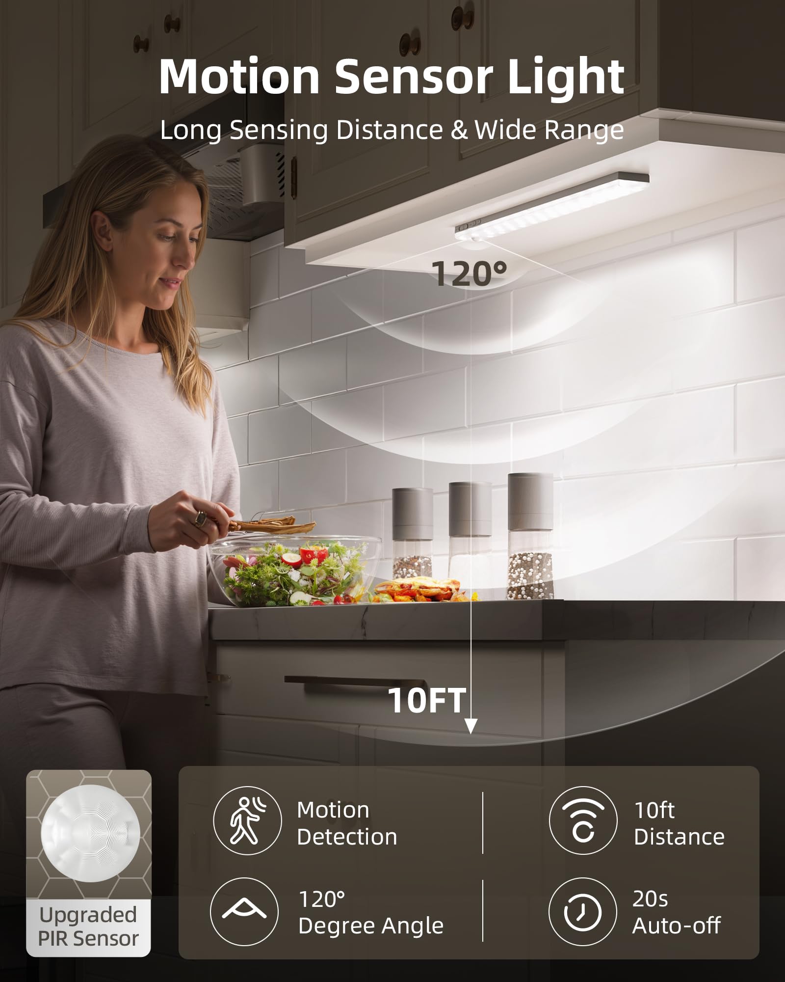 EZVALO under-cabinet lighting remote control for easy adjustments