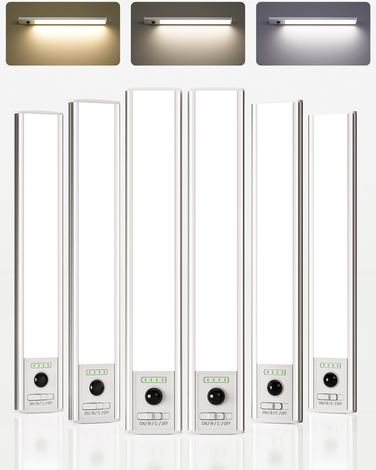 EZVALO wireless under-cabinet lighting setup showing easy placement for kitchen illumination