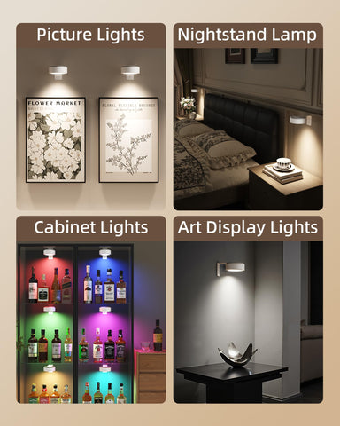 EZVALO wall art light with remote control for easy operation from distance