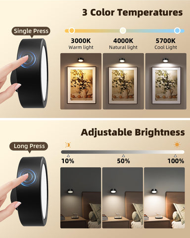 EZVALO wall light showing 360-degree rotation for versatile positioning.