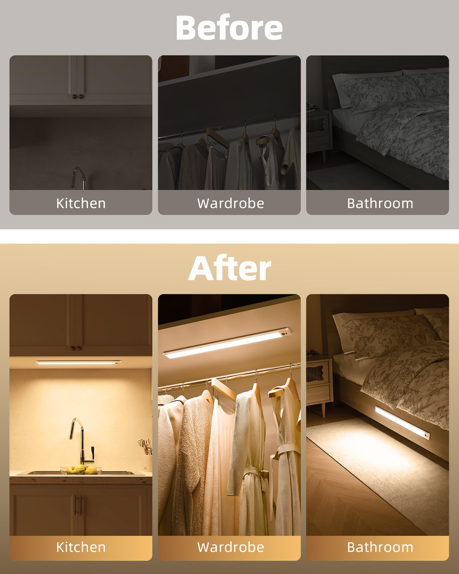 EZVALO warm 3500K ambient light adding subtle illumination to a room.