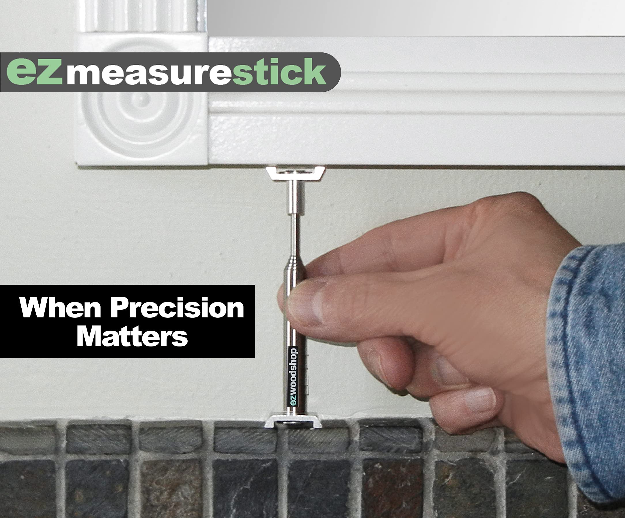 ezwoodshop EZ Pinch Stick assists in squaring large cabinets.