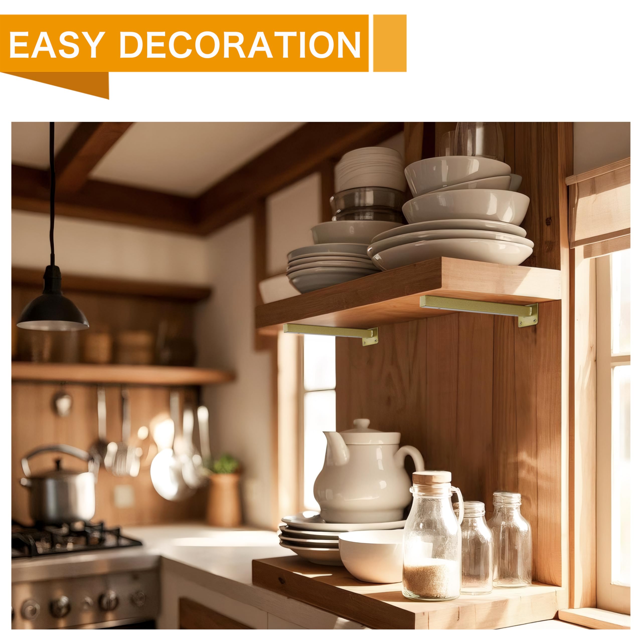 Includes hardware: plugs and screws for quick EZYDECOR installation