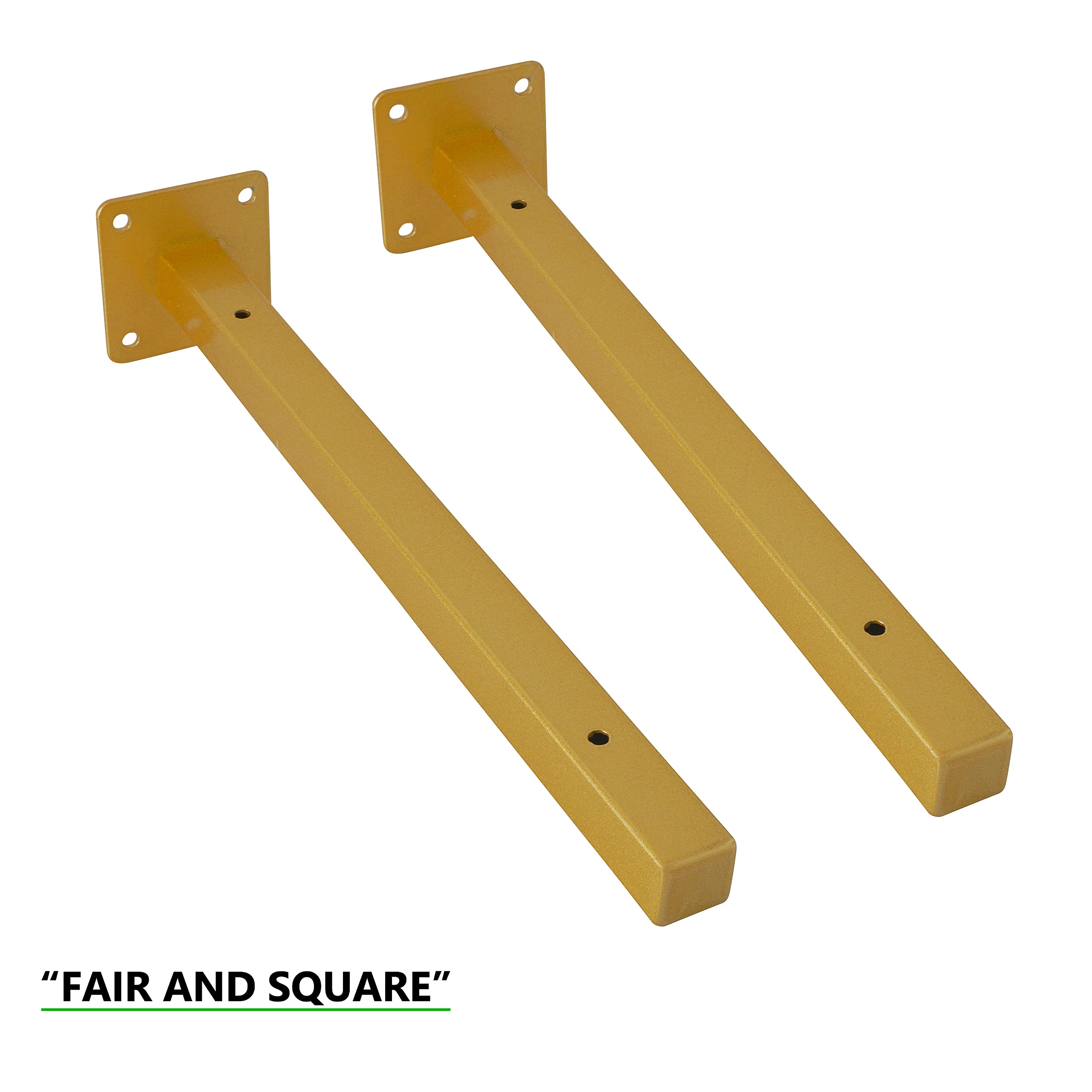 On-wall setup demonstrates secure, balanced shelf display with EZYDECOR brackets