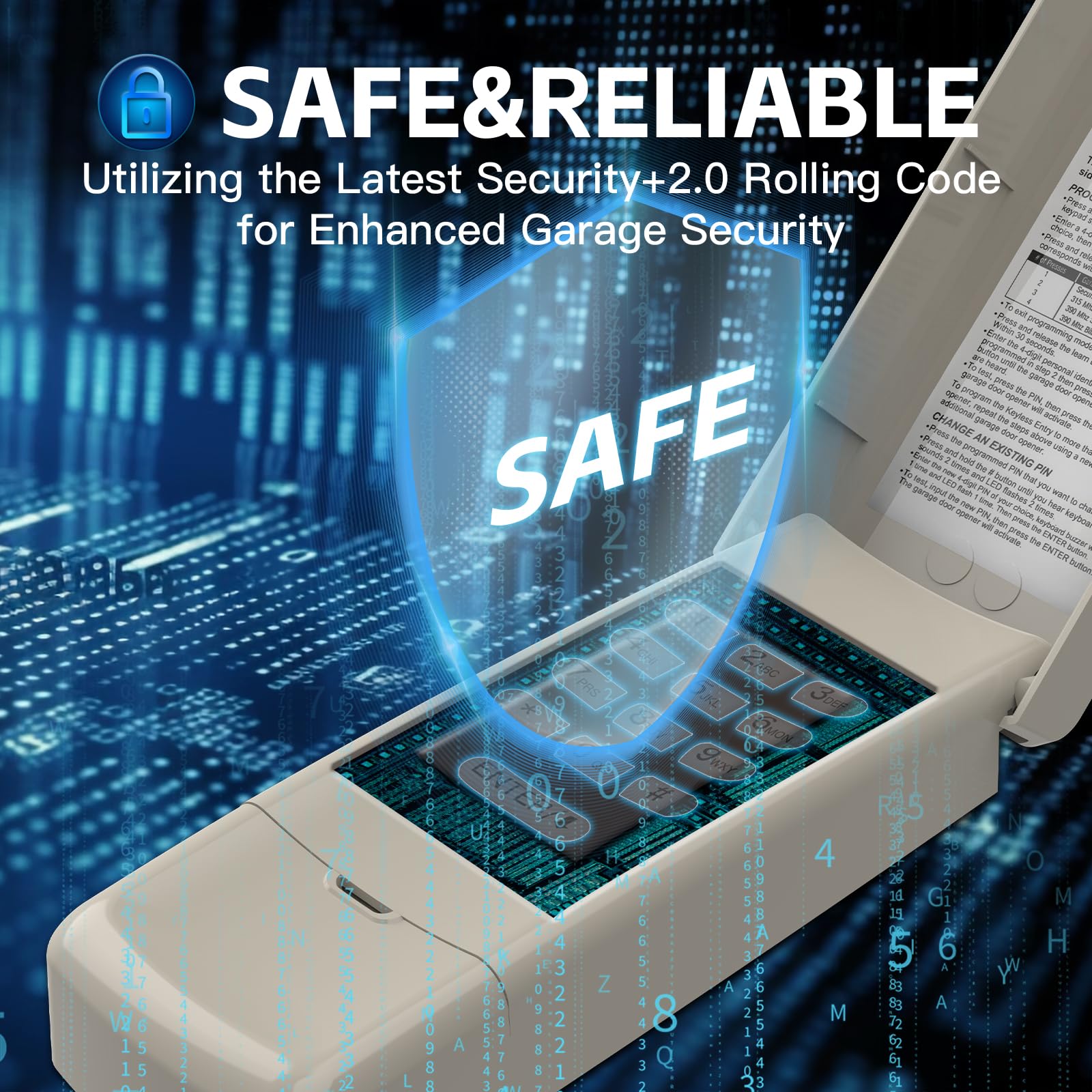 Ezyopenteck 877MAX four-digit PIN enables secure guest access without sharing keys.
