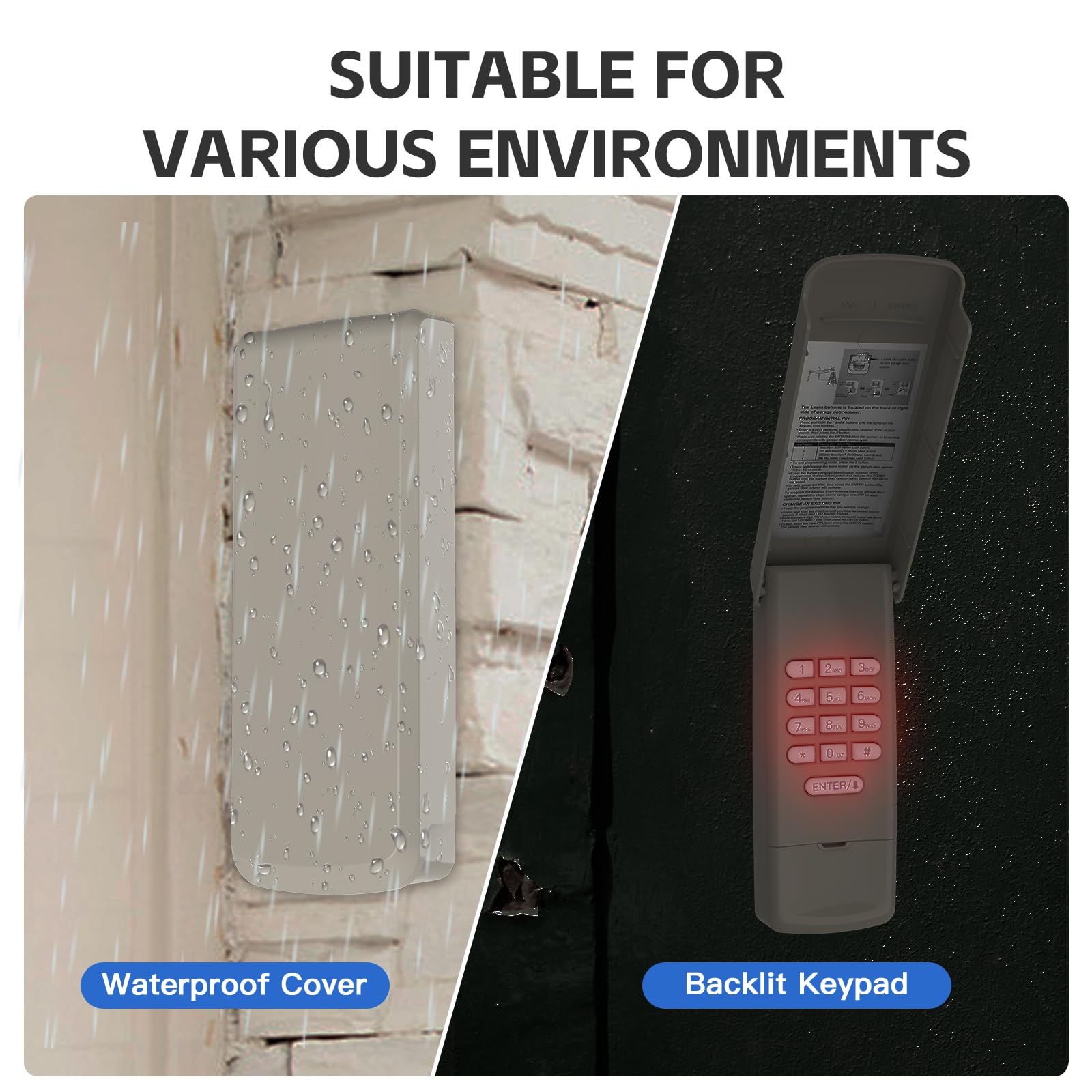 Ezyopenteck 877MAX installation is fast with wireless programming and no side wiring.