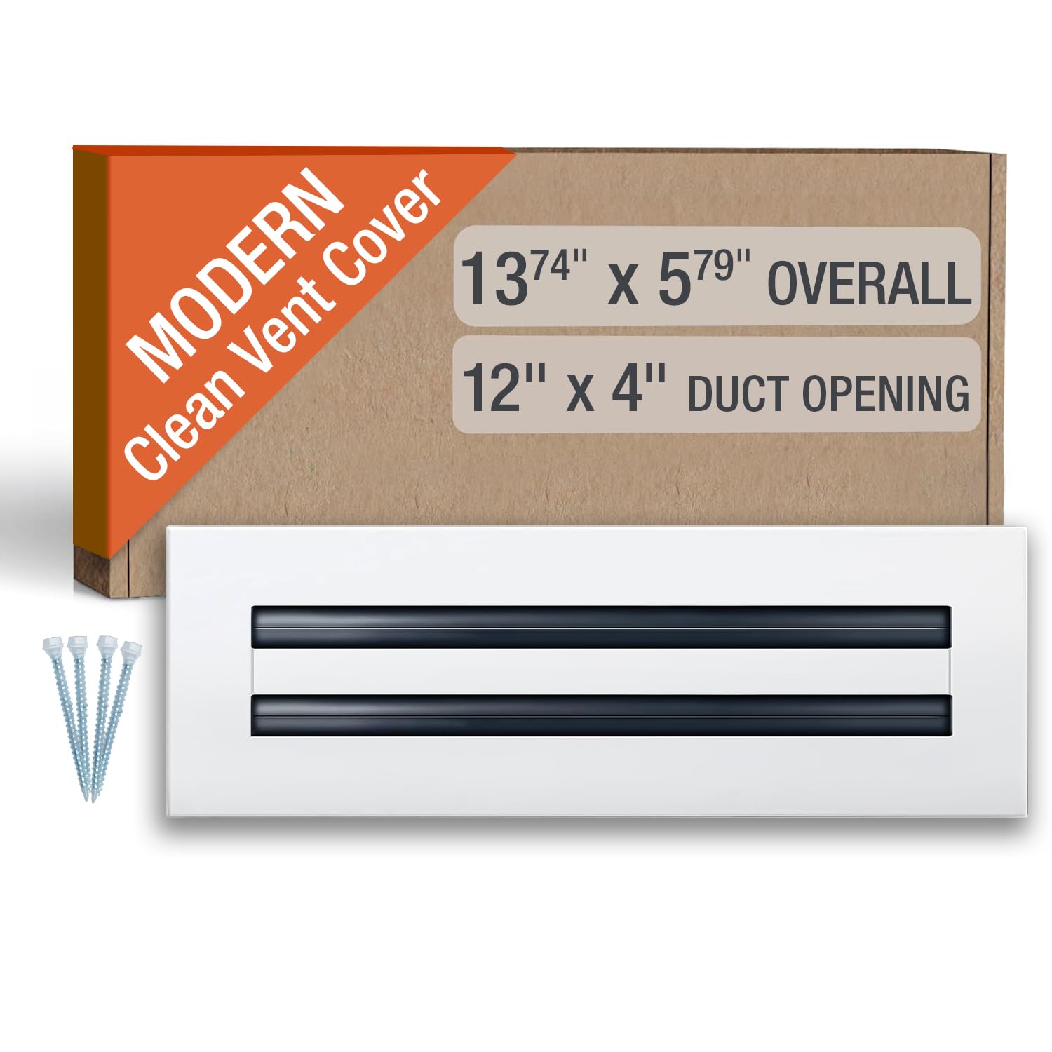 FA-STAR vent cover front view with seamless white finish for a modern look