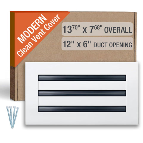 FA-STAR vent cover front view with seamless white finish for modern spaces