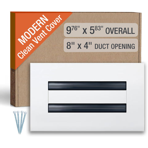 FA-STAR vent cover front view with seamless white finish for a modern look.