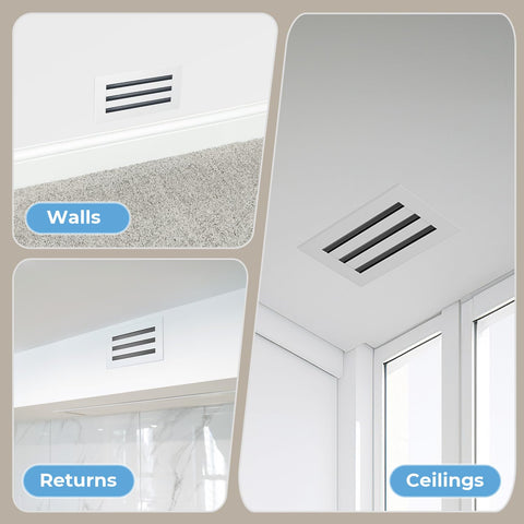 FA-STAR Clean Modern AC Vent Cover fits 14x6 duct openings for easy replacement.