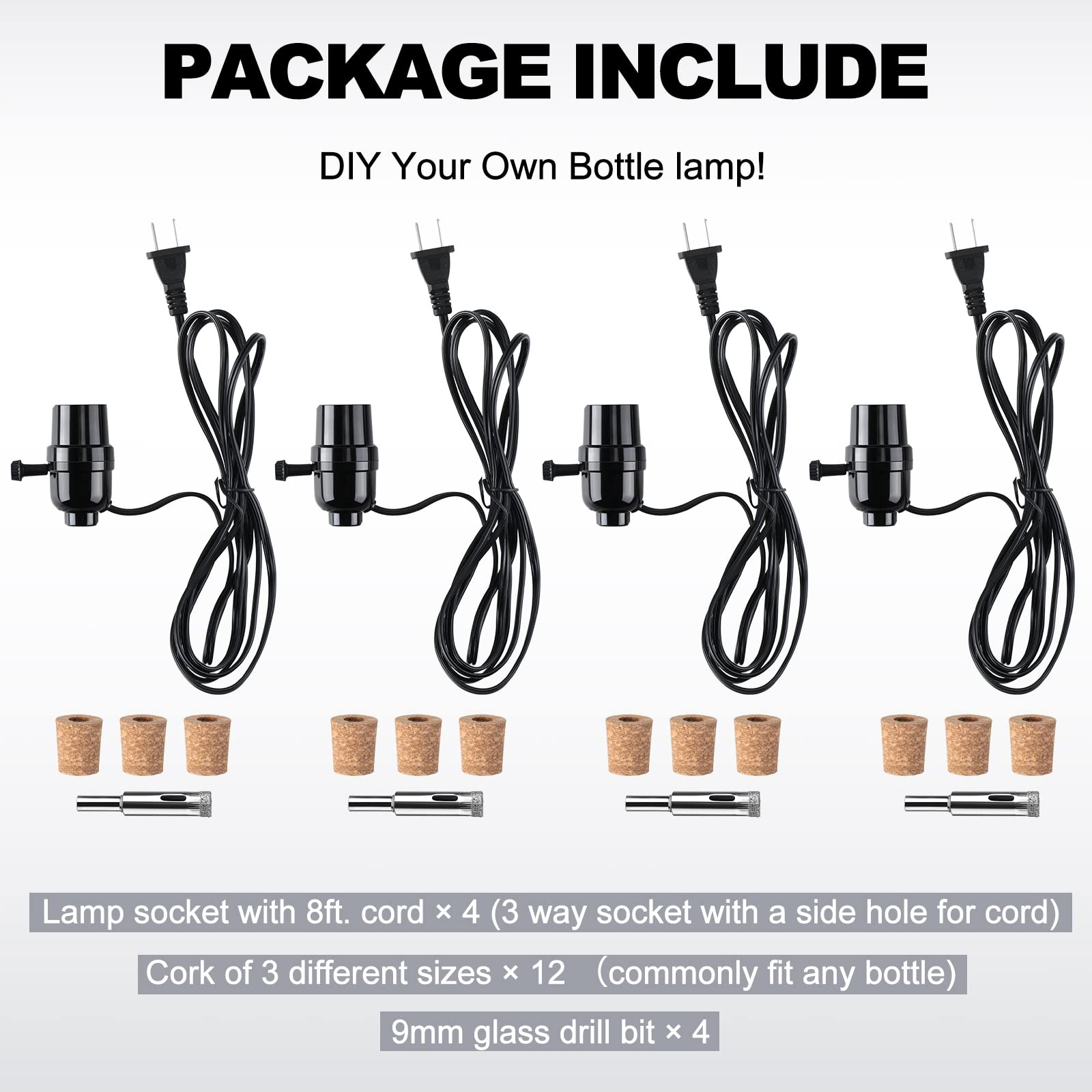 Fabbay 9 mm glass drill for clean bottle openings