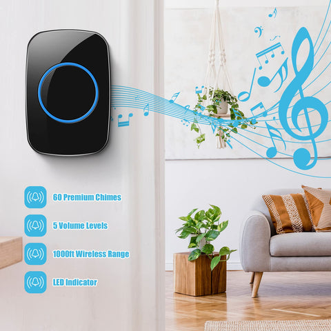 Fabbay long-range 1000 ft doorbell system covering large homes