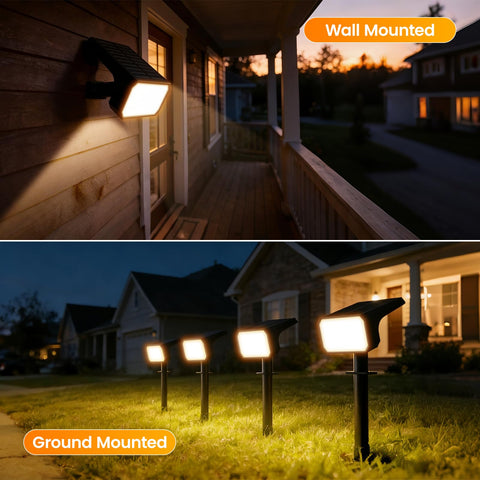 Fabrito spot lights feature 120-degree adjustability for precise sun exposure.
