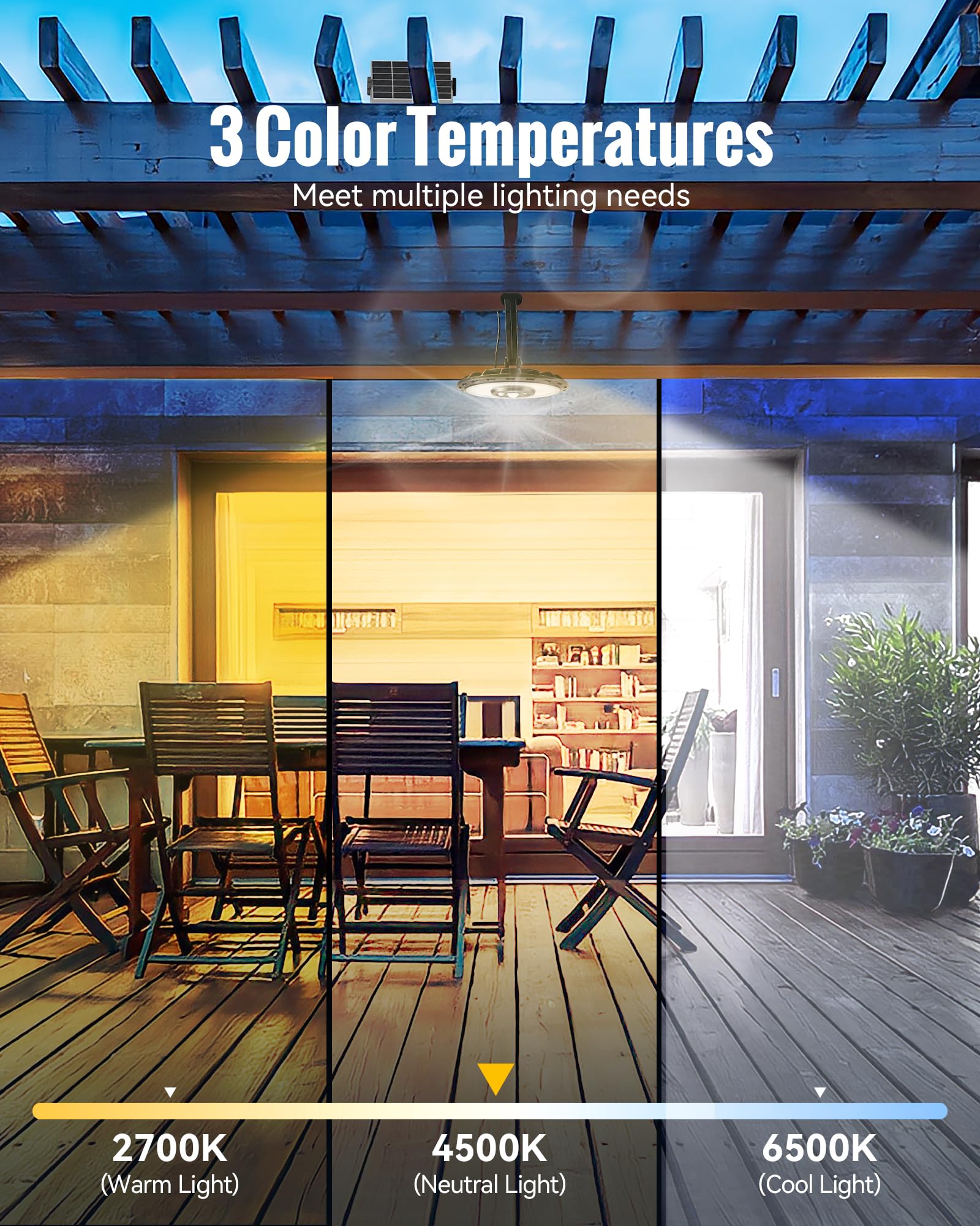 FabStyl 3000lm outdoor solar light brightens barns and patios efficiently