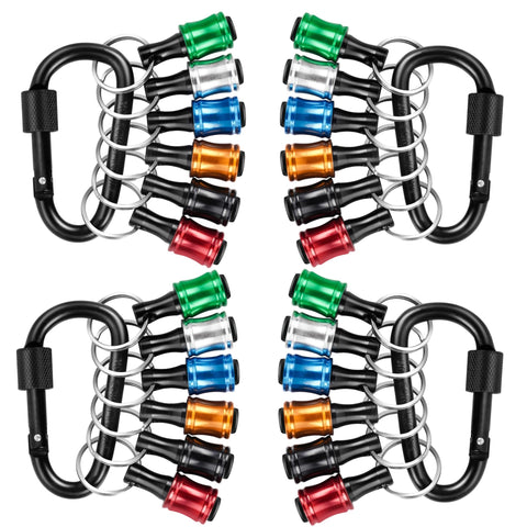 FACAINCXS Bit Holder Keychain with quick hex shank for easy bit access.