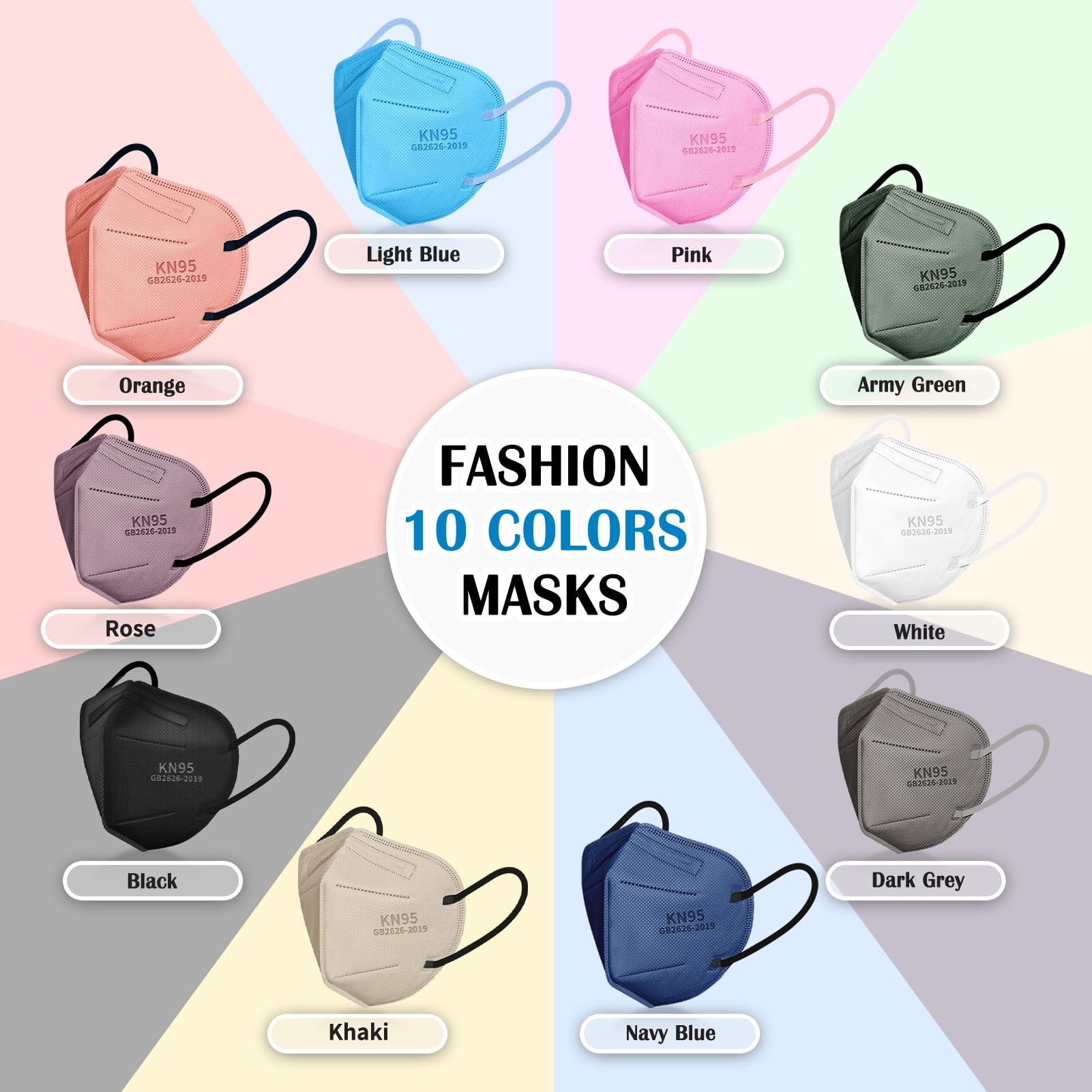 Facemoon KN95 foldable design, easy to store in bags or pockets.